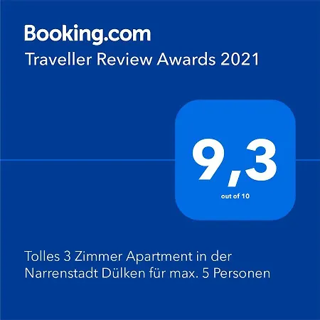 Apartment Tolles 3 In Der Narrenstadt Dulken Fur Max. 5 Personen *